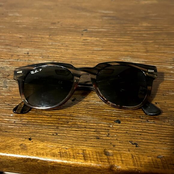Ray-Ban Black and Brown Clubmaster Sunglasses - Picture 7 of 7